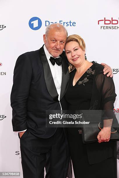 Leonard Lansink and his wife Maren Muntenbeck during the Lola - German Film Award 2016 on May 27, 2016 in Berlin, Germany.