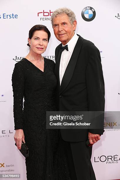 Gudrun Landgrebe and her husband Ulrich von Nathusius attend the Lola - German Film Award 2016 on May 27, 2016 in Berlin, Germany.