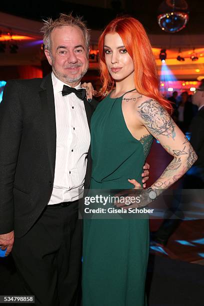 Helmut Zerlett and his daughter Jana Zerlett during the Lola - German Film Award 2016 after show party at Palais am Funkturm on May 27, 2016 in...