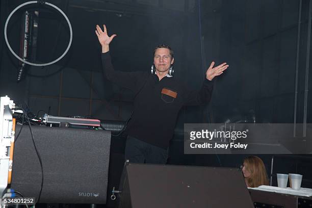 Tiësto performs live onstage at The 2016 Maxim Party at Indy 500, produced by Karma International, in celebration of The 100th Running of the Indy...