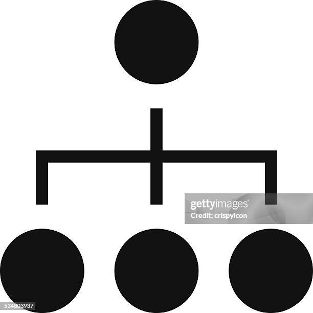 hierarchy icon - corporate structure stock illustrations