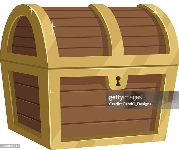 treasure chest cartoon - furniture stock illustrations