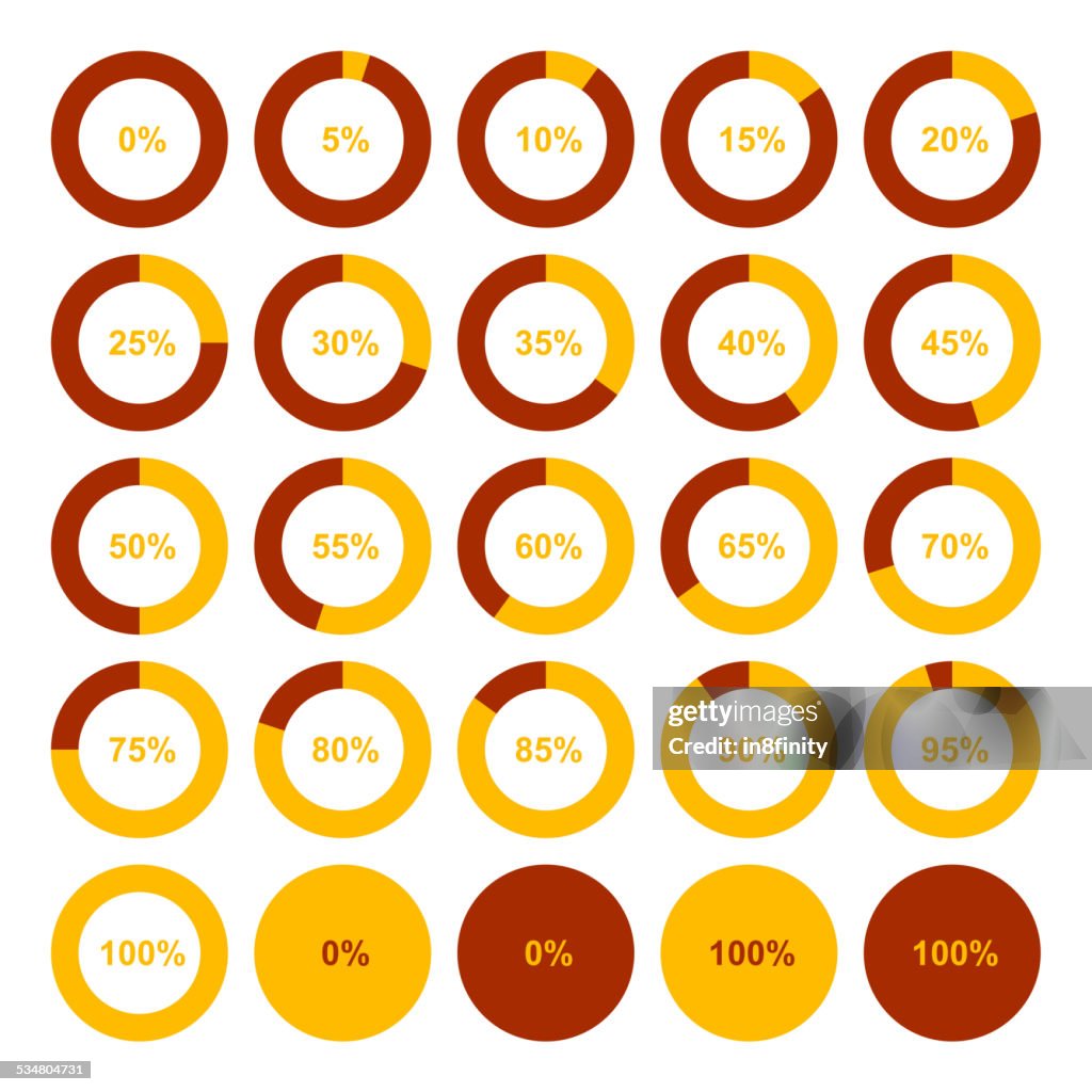 Chart Using Cirlce Circle Diagram Pie Charts Infographic Elements Vector High-Res Vector ...