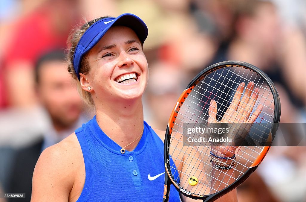 2016 French Open third round match - Elina Svitolina vs Ana Ivanovic