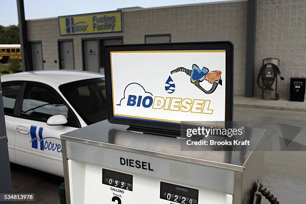 An biodiesel alternative fuel pump at the Hoover Public Safety Center. US President George W. Bush visited the facility to promote ethanol as an...