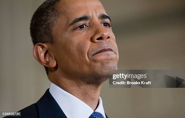 President Barack Obama during a news conference in the East Room of the White House in Washington.