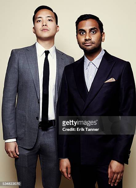'Master of None' co-creators & executive producers Alan Yang and Aziz Ansari pose for a portrait at the 75th Annual Peabody Awards Ceremony at...