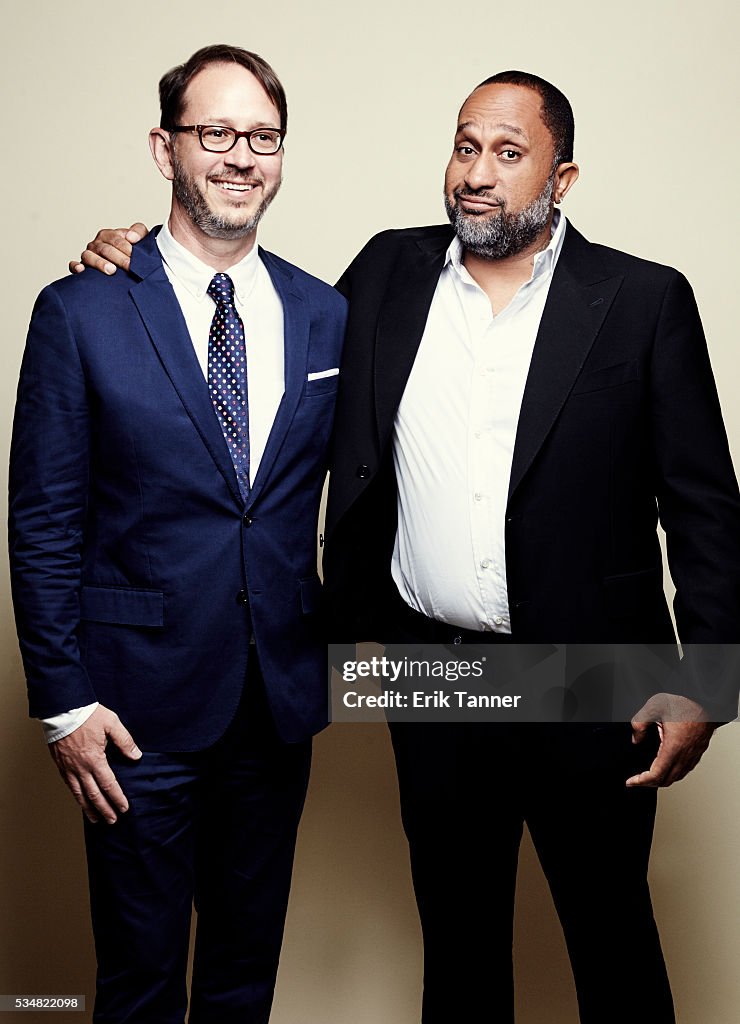 Jonathan Groff and Kenya Barris, The 75th Annual Peabody Awards Ceremony Portraits, May 21, 2016