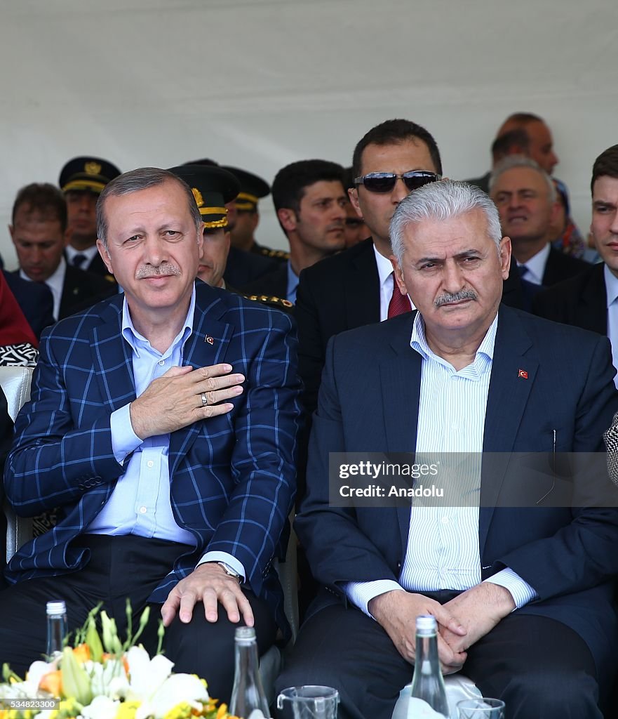 President of Turkey Erdogan - Turkish PM Binali Yildirim in Diyarbakir
