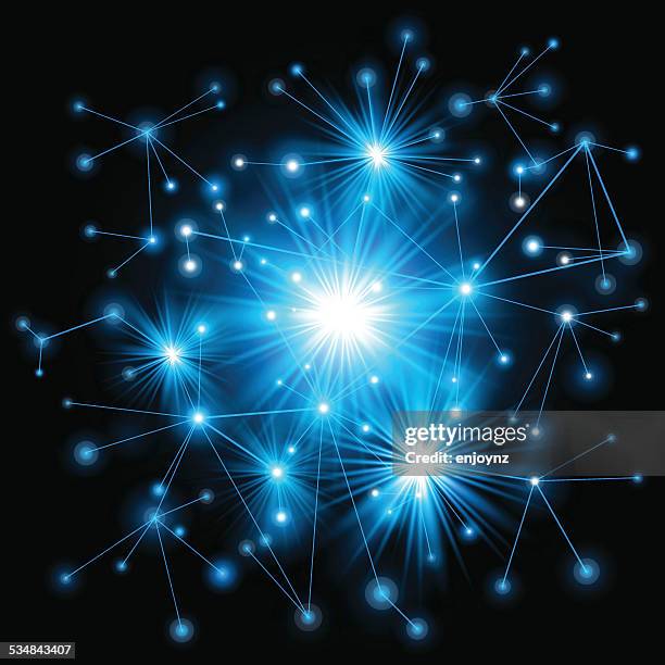 digital network background - neuron synapse icon stock illustrations