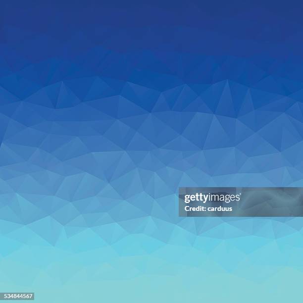 abstract polygonal blue background - triangle texture stock illustrations