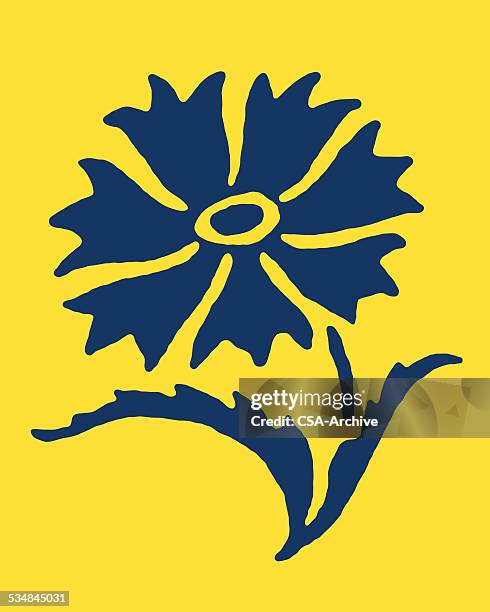 blume - felsmalerei stock-grafiken, -clipart, -cartoons und -symbole