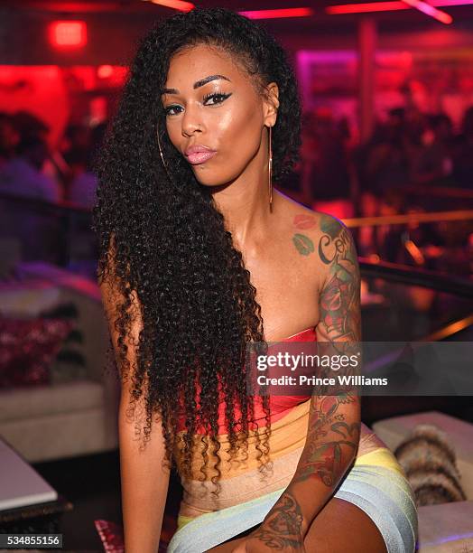 Adiz "Bambi" Benson attends the Love and Hip Hop Take Over at Prive on May 28, 2016 in Atlanta, Georgia.