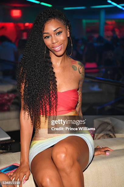 Adiz "Bambi" Benson attends the Love and Hip Hop Take Over at Prive on May 28, 2016 in Atlanta, Georgia.