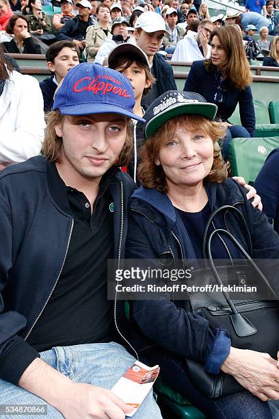 Autor Sacha Sperling and director Diane Kurys attend Day Seven of the 2016 French Tennis Open at Roland Garros on May 28, 2016 in Paris, France.