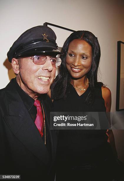American fashion photographer Francesco Scavullo and American model and actress Beverly Johnson at the 'Francesco Scavullo - Fifty Years of...