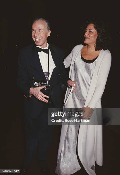 American photographer Bill Cunningham and Executive Director of the Council of Fashion Designers of America Fern Mallis, 1994.