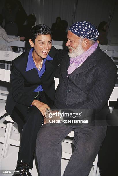 American fashion photographer Bruce Weber and Ingrid Casares, circa 1996.