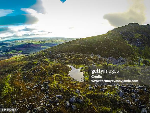 coumshingaun lake comeragh mountains - waterford stock pictures, royalty-free photos & images