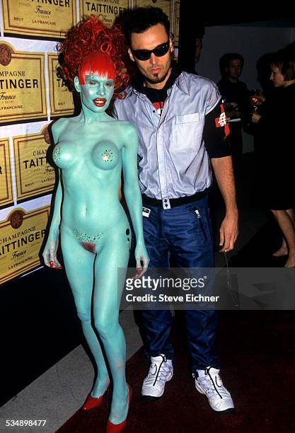 Amanda Lepore and David LaChapelle at Visionair event, New York, November 9, 1998.