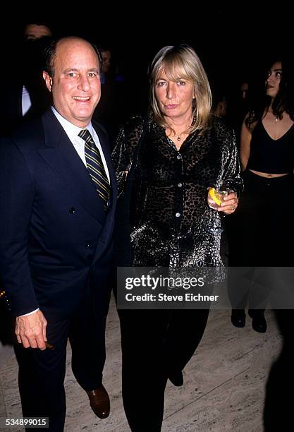 Ronald Perelman and Penny Marshall at Sean Puffy Combs birthday party, New York, November 4, 1998.