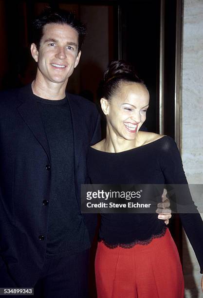 Matthew Modine and Caridad Rivera at Valentino event, New York, June 2000.