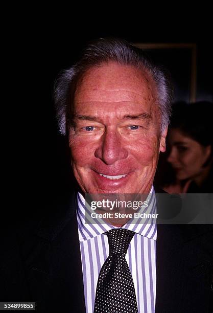 Christopher Plummer at premiere of 'The Insider,' New York, November 1999.