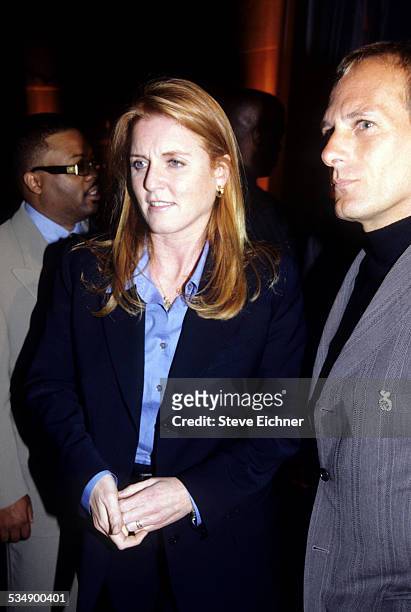 Sarah, Duchess of York and Michael Bolton at Sean Puffy Combs birthday party, New York, November 4, 1998.