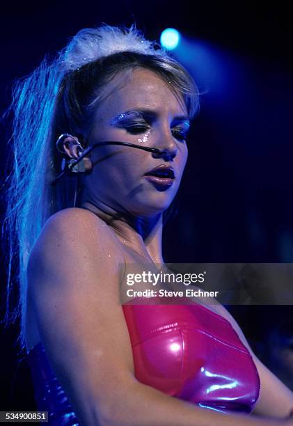 Britney Spears performs at Hammerstein Ballroom, New York, July 7, 1999.