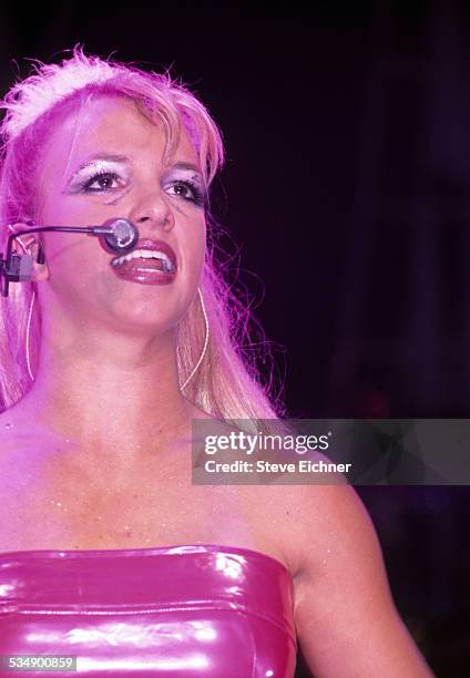 Britney Spears performs at Hammerstein Ballroom, New York, July 7, 1999.