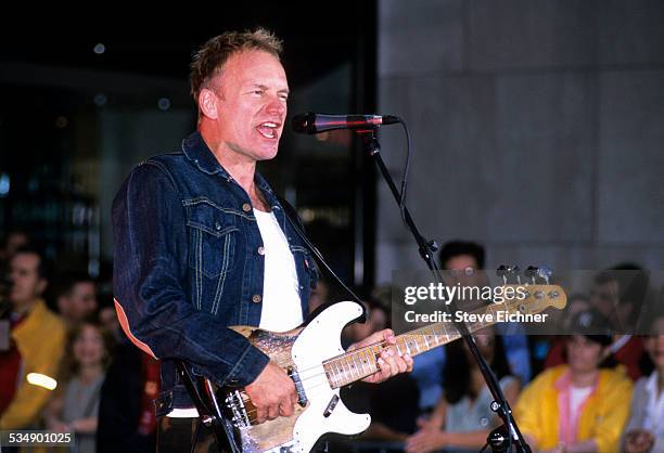 Sting performs at Today Show, New York, May 4, 2001.