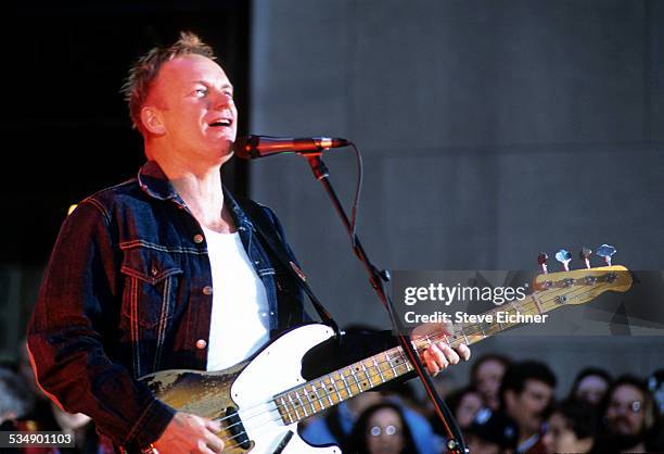 Sting performs at Today Show, New York, May 4, 2001.
