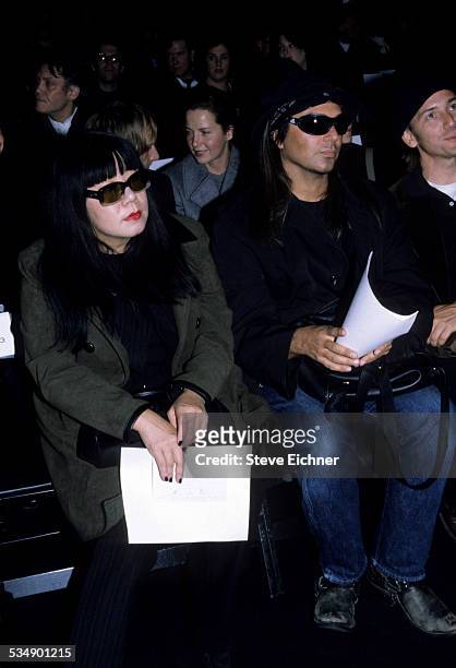 Anna Sui and Steven Meisel at Marc Jacobs Fashion Show, New York, November 3, 1997.