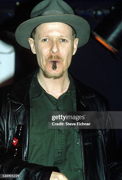 Michael Gira of Swans at event, New York, 1990s.