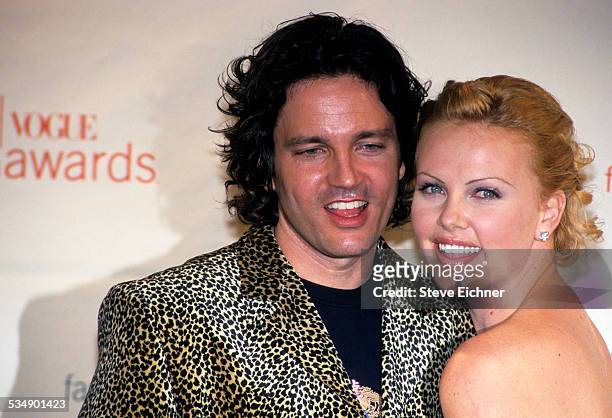 Stephan Jenkins and Charlize Theron at VH-1 Vogue Fashion Awards, New York, December 5, 1999.