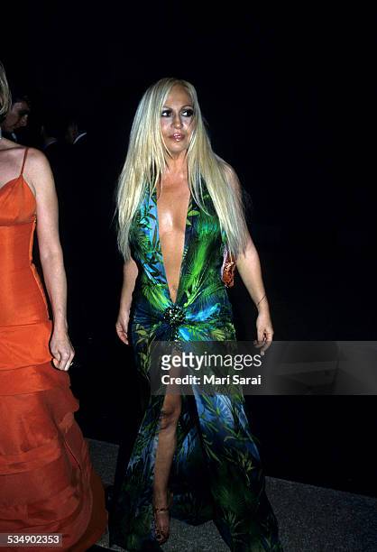 Donatella Versace at Metropolitan Museum of Art Costume Institute Gala, New York, December 6, 1999.