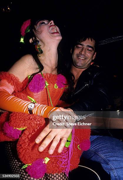 Judy Tenuta and Ken Wahl at Iridium, New York, 1990s.