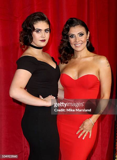 Kym Marsh and daughter Emily Mae Cunliffe attend the British Soap Awards 2016 at Hackney Empire on May 28, 2016 in London, England.