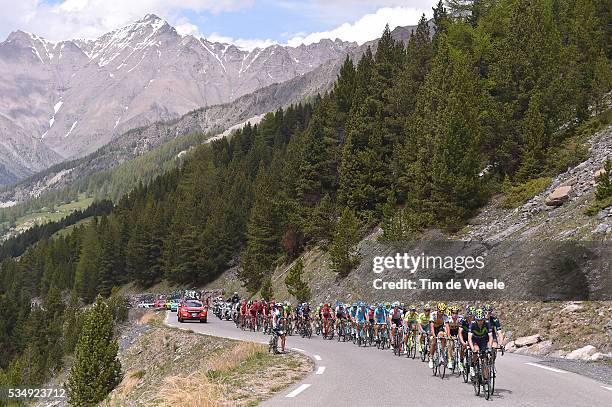 99th Tour of Italy 2016 / Stage 20 Illustration / Landscape / Peloton / Mountains / Snow / Col De La Bonette 2715m / Guillestre - Sant'Anna di...