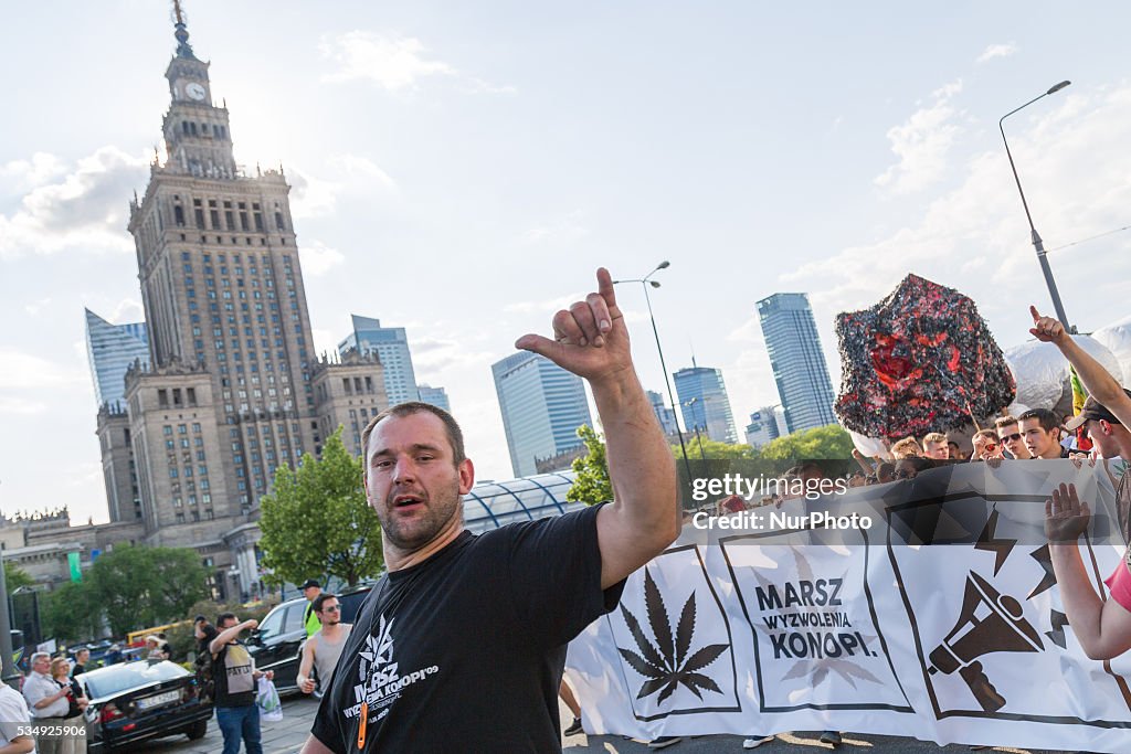 Marijuana Liberation March in Warsaw