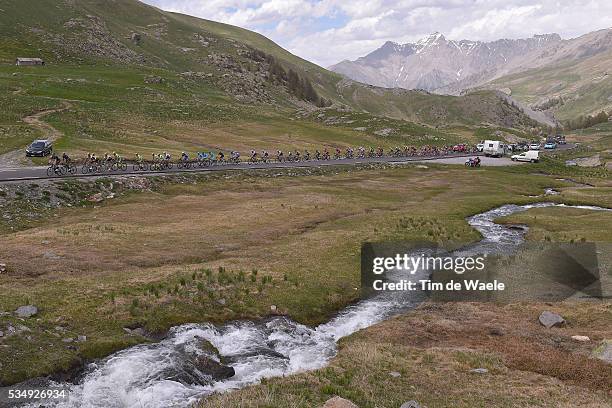 99th Tour of Italy 2016 / Stage 20 Illustration / Landscape / Peloton / Mountains / Snow / Col De La Bonette 2715m / Guillestre - Sant'Anna di...