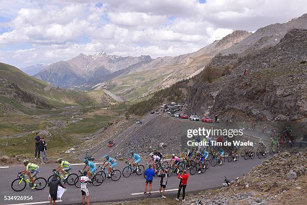 99th Tour of Italy 2016 / Stage 20 Illustration / Landscape / Peloton / Mountains / Snow / Col De La Bonette 2715m / Guillestre - Sant'Anna di...