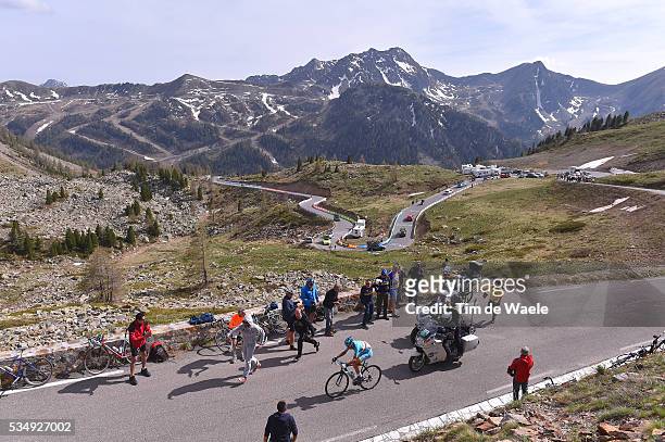 99th Tour of Italy 2016 / Stage 20 Illustration / Landscape / Mountains / Snow / Vincenzo NIBALI / Fans / Public / Col De La Bonette 2715m /...
