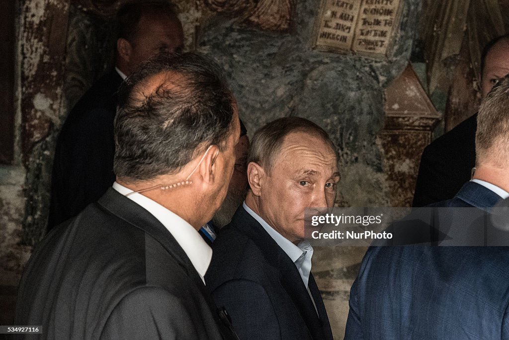 Russia's President Vladimir Putin Visits Northern Greece