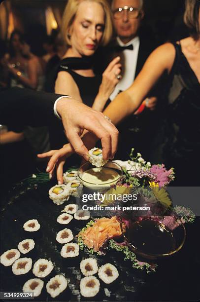 Hors d'Oeuvres at a garden wedding in New York.