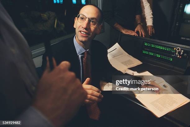 Adam Silver, president and COO of NBA Entertainment in his office in New York.
