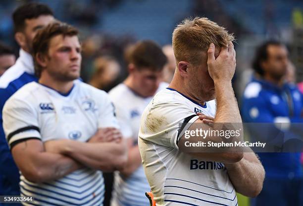 Edinburgh , United Kingdom - 28 May 2016; Luke Fitzgerald of Leinster following his side's defeat after the Guinness PRO12 Final match between...