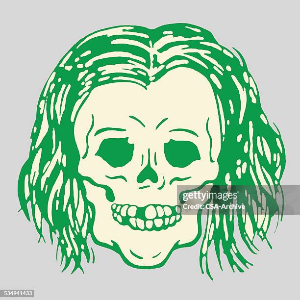 ilustraciones, imágenes clip art, dibujos animados e iconos de stock de scary cráneo - csa archive skull