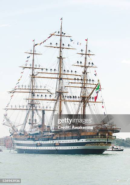 The Amerigo Vespucci is a tall ship of the Marina Militare, named after the explorer Amerigo Vespucci. Its home port is Livorno, Italy, and it is in...