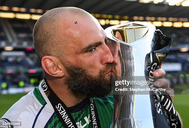 Edinburgh , United Kingdom - 28 May 2016; Connacht captain John Muldoon following the Guinness PRO12 Final match between Leinster and Connacht at BT...